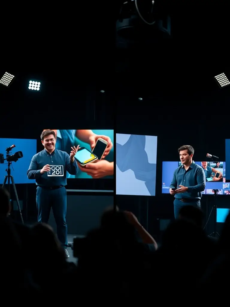 A split-screen image comparing effective and ineffective product presentation techniques during a live commerce broadcast.